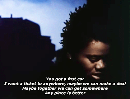 Image result for fast car tracy chapman gif