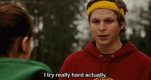 I Try I Try GIF - MichaelCera PaulieBleeker ITried - Discover & Share GIFs