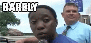 Image result for just barely getting by gif